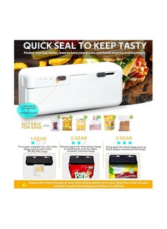 General Mini Bag Sealer, USB Rechargeable Heat Sealer, Heat Cutter & Sealer, Handy Chip Bag Resealer, Kitchen Gadget for Snack Cookies Plastic Bags Foods Storage Fresh  - Image 3