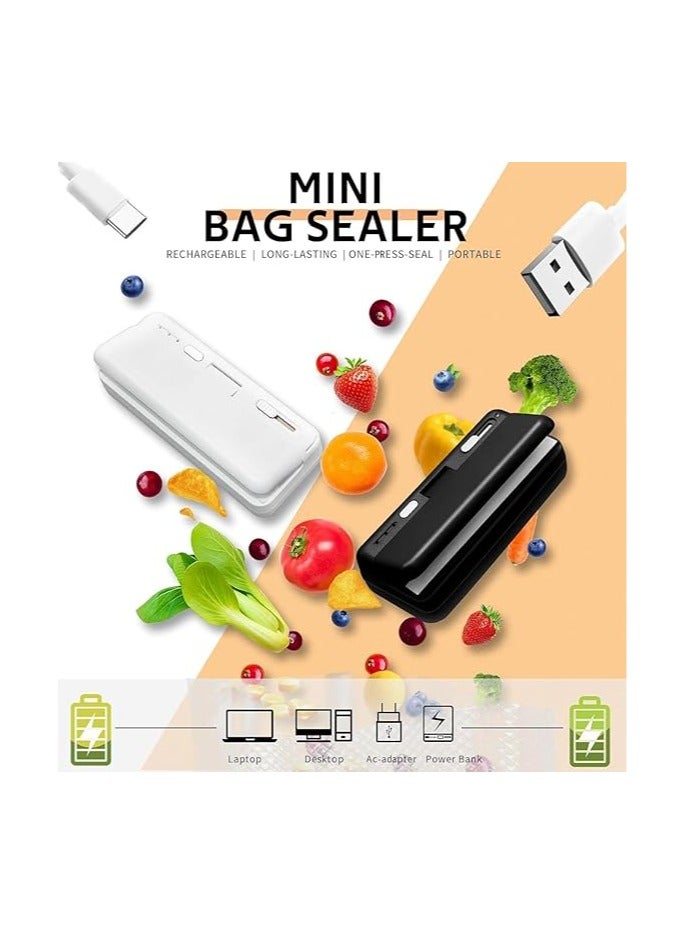 general Mini Bag Sealer, USB Rechargeable Heat Sealer, Heat Cutter & Sealer, Handy Chip Bag Resealer, Kitchen Gadget for Snack Cookies Plastic Bags Foods Storage Fresh - Image 5