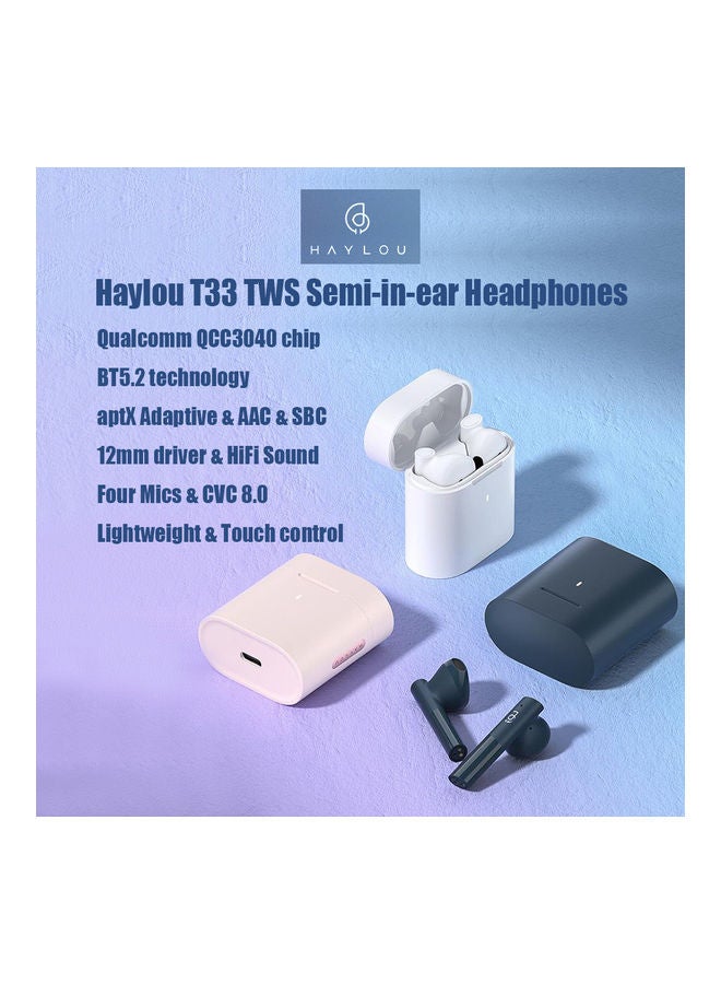 Haylou Auto Pairing True Wireless In-Ear Bluetooth Earphone Dark Blue - Image 3