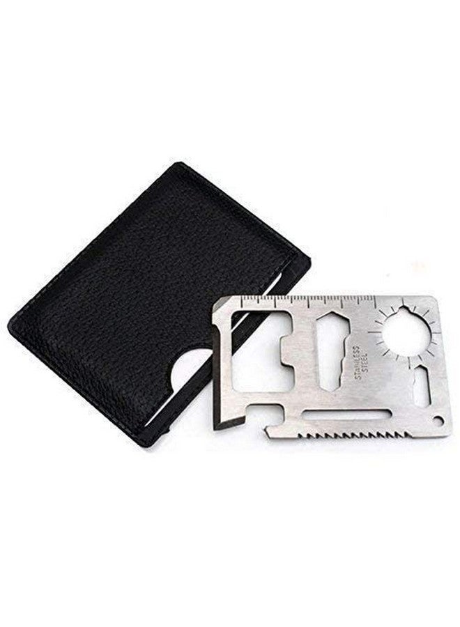 Prostuff.in 11 in 1 Small Ninja Multi-Purpose Credit Card Size Wallet Pocket Tool- Silver - Image 5