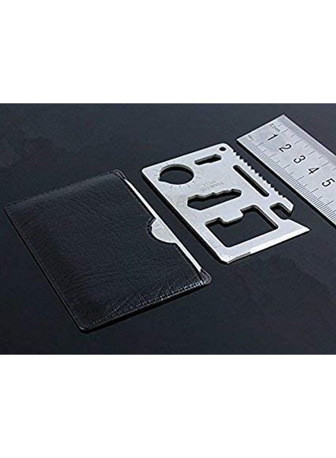 Prostuff.in 11 in 1 Small Ninja Multi-Purpose Credit Card Size Wallet Pocket Tool- Silver - Image 3