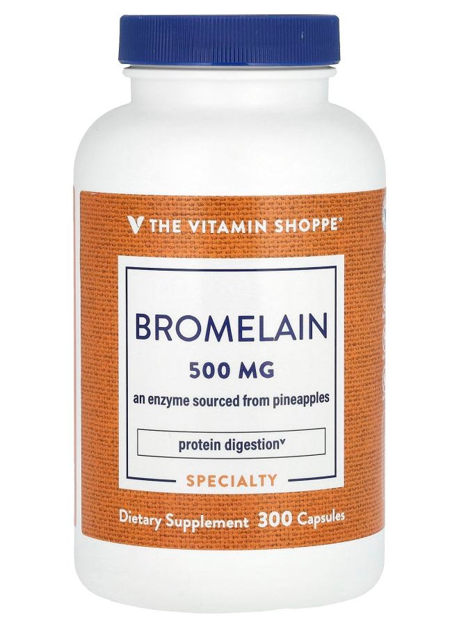 The Vitamin Shoppe Bromelain 500 mg 300 Capsules 