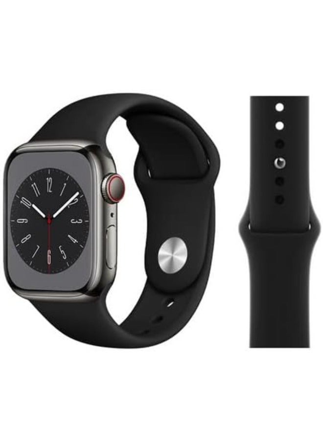 Bracelet strap band Silicone for apple watches - 42mm/44mm   black  - Image 1