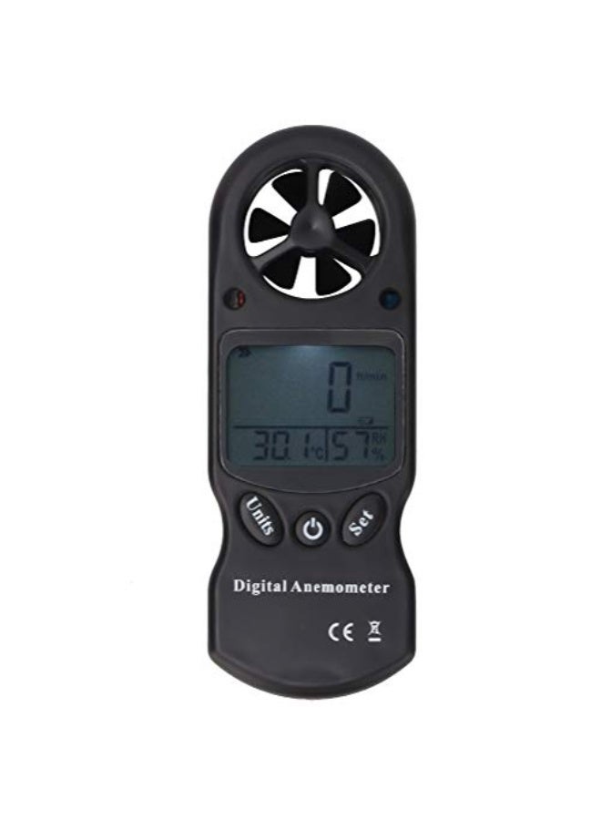 مقياس سرعة الرياح أنيمومتر، TL-300 3 في 1 أنيمومتر رقمي محمول صغير متعدد الوظائف ميزان حرارة رقمي مقياس رطوبة أنيمومتر  - Image 1