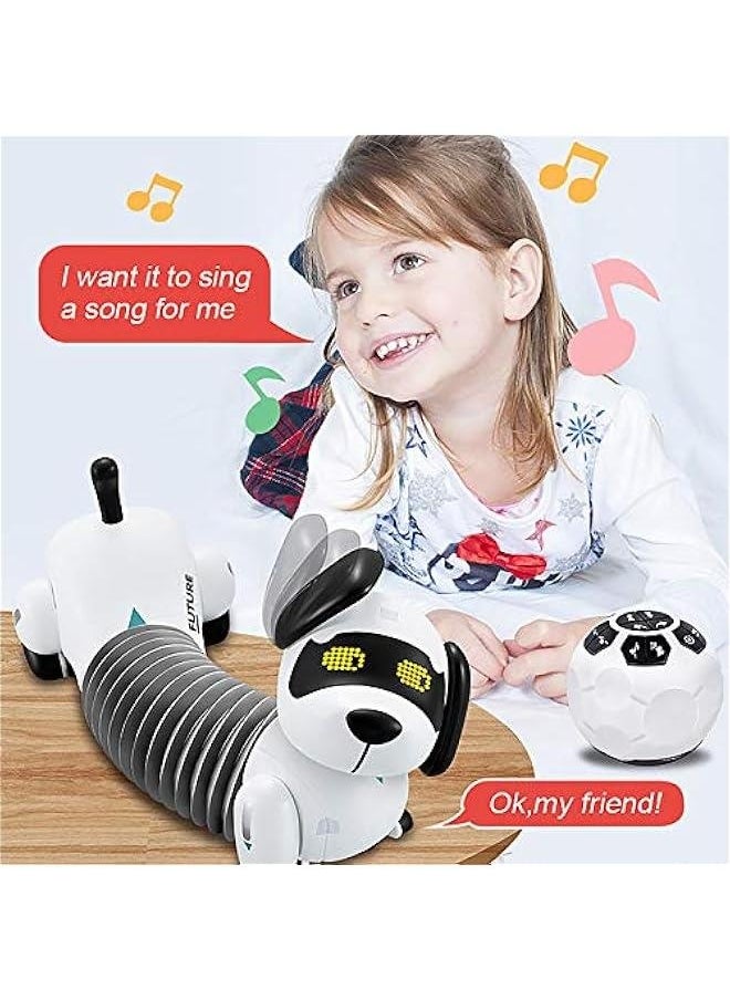 null - Robot Dog Remote Control Dachshund Puppy, RC Robotic Interactive Intelligent Walking Dancing Doggy Programmable Electronic Pet Toy with Music for Kids Age 6, 7, 8, 9, 10 Year Old - Image 1