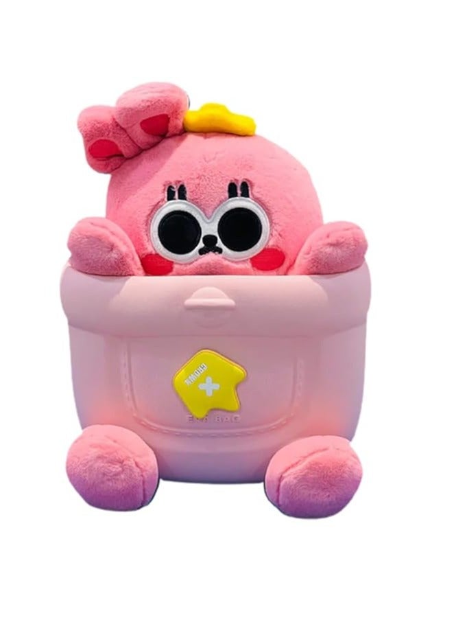 بيكوسيسي حقيبة ظهر ليتل سربرايز بوكس ​​للأطفال | حقيبة ظهر للسفر على شكل لعبة الأرنب الناعمة للبنات | حقيبة أطفال أنيقة وناعمة ومريحة لعمر 2-5 سنوات | حقيبة ظهر مع لعبة طرية على شكل أرنب لطيف للعب باللون الوردي - Image 1