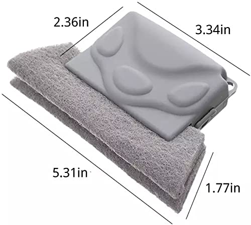 Bitnex Double Combo of Window Groove Frame Cleaning Brush Door Track Cleaning Brushes for Window Slot Keyboard with Mini Dustpan Dust Cleaner Tool for All Corners Edges and Gaps (Multicolour) - Image 3