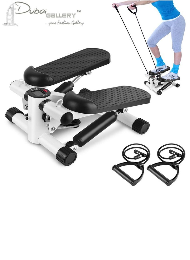 DubaiGallery Folding Bike Pedal Stepper Machine Fitness Slimming Treadmill Exercise Aerobic Step Home Gym Mini Stepper Exercise Equipment  - Image 1