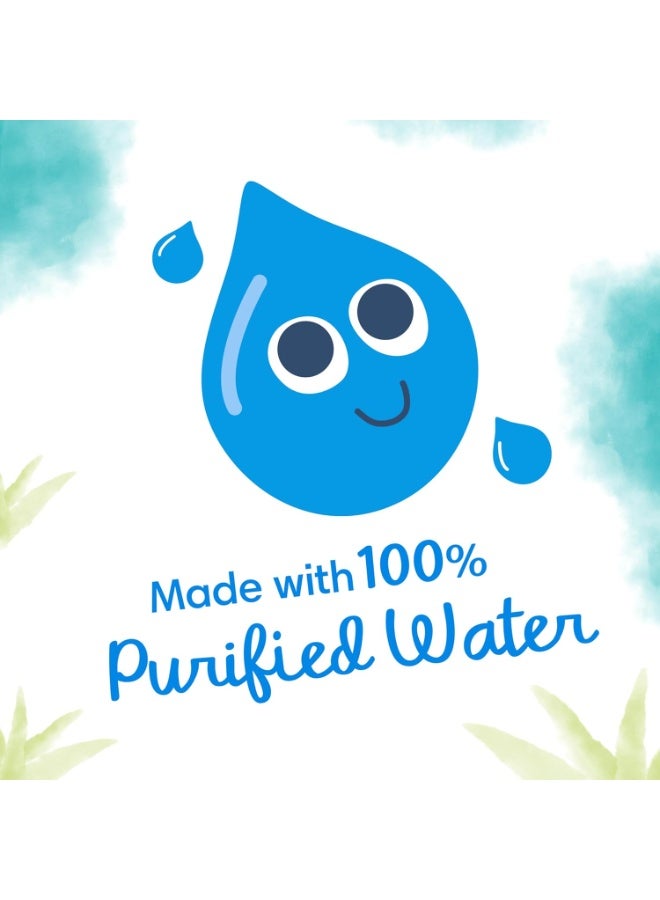 بامبرز مناديل مبللة للأطفال الحساسة بماء نقي 100% - 56 منديلًا، مضادة للحساسية ومتوازنة الحموضة للبشرة الحساسة، تم اختبارها من قبل أطباء الجلدية - Image 2