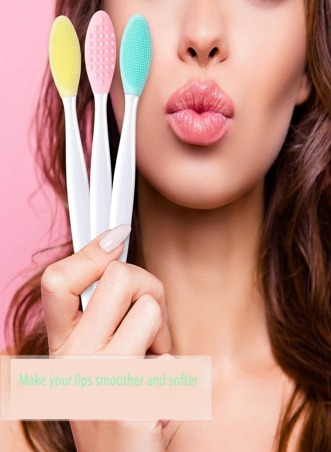 mexine 6Pcs Silicone Exfoliating Lip Brushes, 2-in-1 Double-Sided Soft Cleaning Beauty Tool To, Create Smoother Skin And Fuller Lip Appearance. ﻿ - Image 2