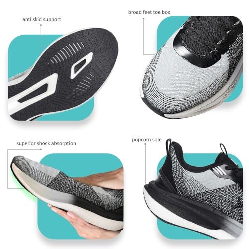 YOHO Catapult CarbonBurst™ SP Sports Shoes with Laces for Men|Running,Jogging,Athletic & Gym|Cushioned Insoles,Breathable Upper & Phylon Sole for Shock Absorption Sneakers Man | Espresso Shot -UK 8 - Image 5