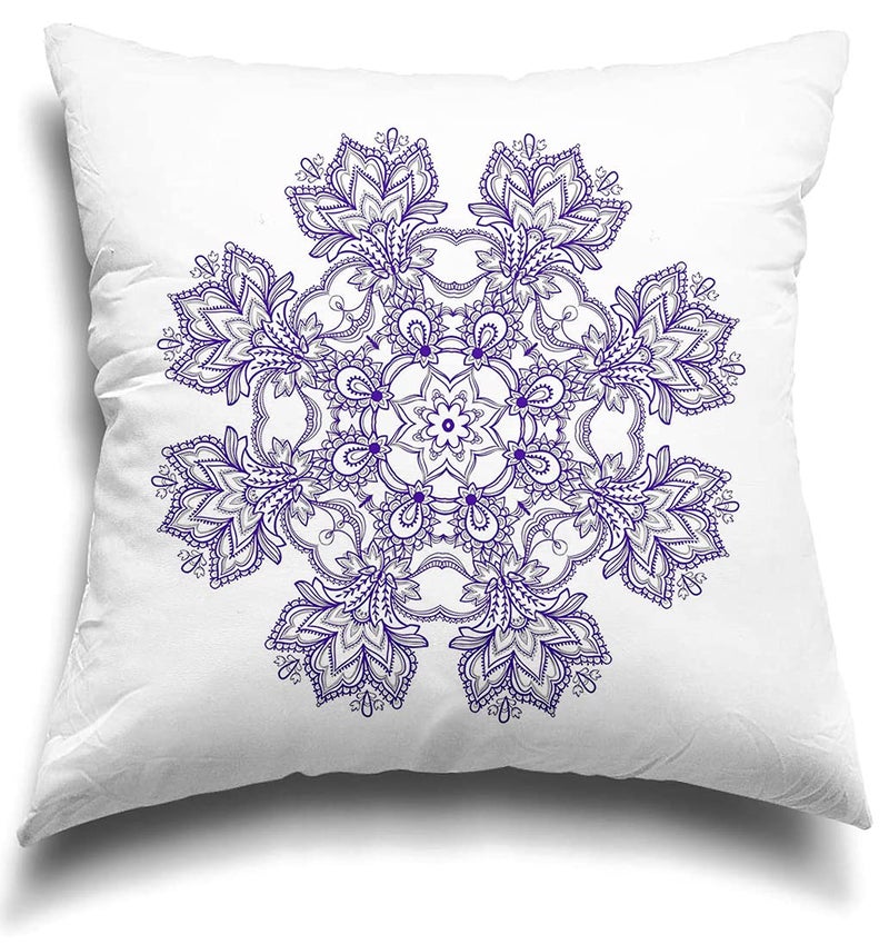 homewards® Satin Digital Printed Cushion Covers, 16x16 Inches (Multicolor) - Set of 5 - Image 3