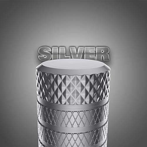 CKAuto Tire Valve Stem Caps, Silver, 4 pcs/Pack, Anodized Aluminum Tire Valve Cap Set, Corrosion Resistant, Universal Stem Covers for Cars Trucks Motorcycles SUVs and Bikes - Image 4