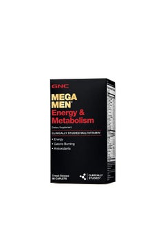 GNC Mega Men Energy & Metabolism Multivitamin | Increased Energy, Metabolism and Calorie Burning | 90 Count  - Image 1