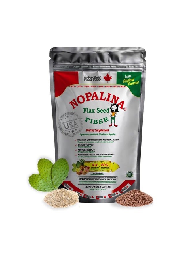 Nopalina 4 Pack Flax Seed FIBER 1 LB - Image 1