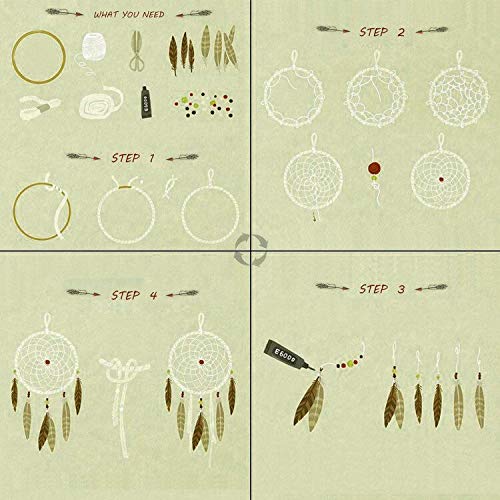 SUNTQ Macrame Hoops Ring for Dream Catcher Metal Crafts Round Brass Plated 7.5inch(Gold,Pack of 10) - Image 4