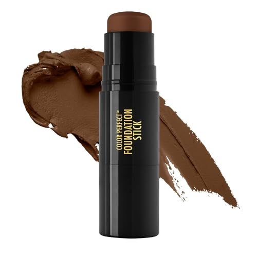 Black Radiance Color Perfect Foundation Stick with Soft Brush Applicator Duo  Buildable Blendable Versatile PigmentRich Formula  Cocoa Bean