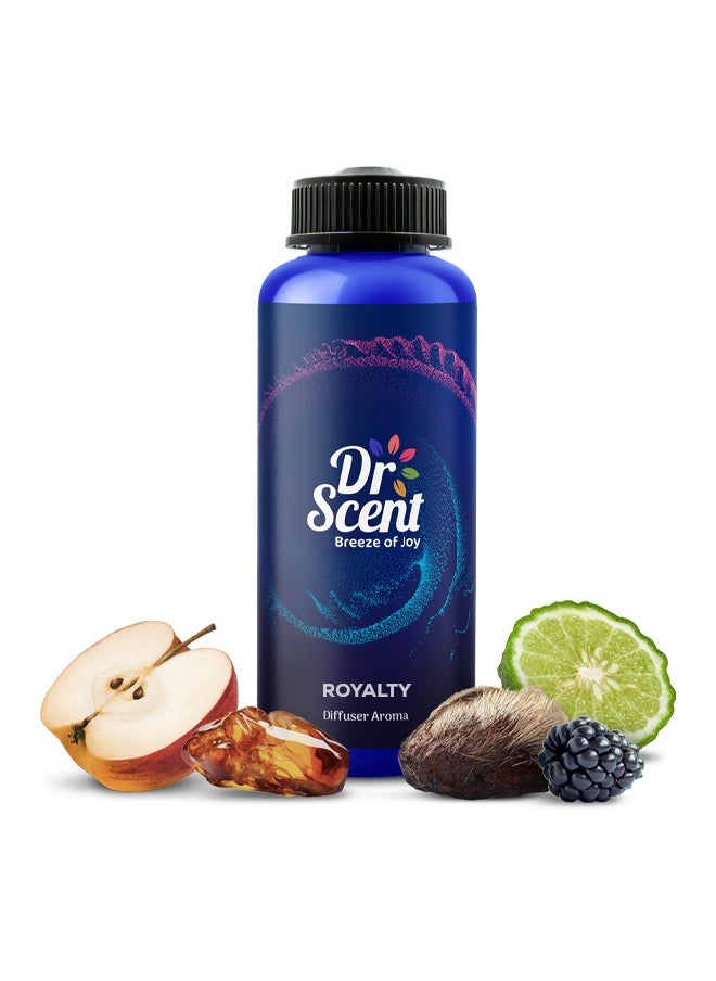 Dr Scent Dr Scent Diffuser Aroma Oil - Royality | Luxurious Essential Oil Blend with Sweet Mixed Fruits, Apple Dewberry, and Amber Musk Notes | Creating an Elegant Ambiance (500ML)  - Image 1