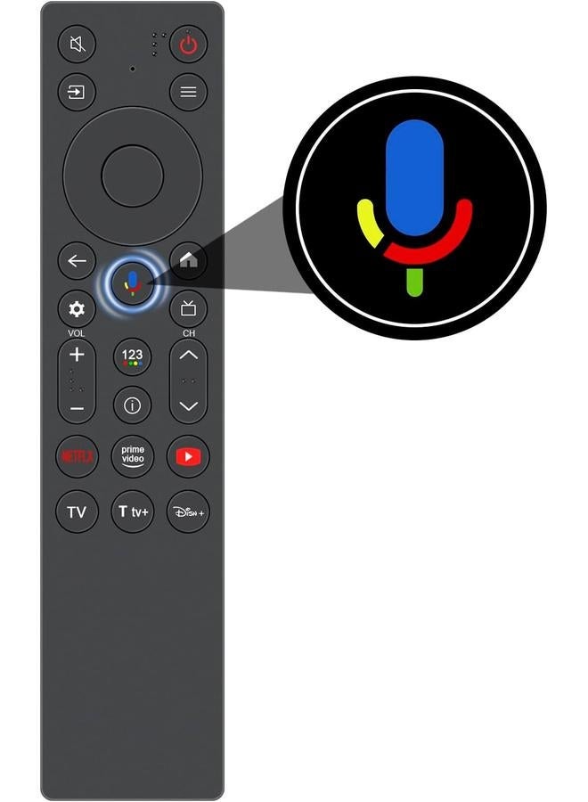 Cococ AULCMEET RC923A FMB1 Voice Replacement Remote Control Compatible with TCL 4K OLED Smart TV RC923A-FMB1 G0401-000267 - Image 2