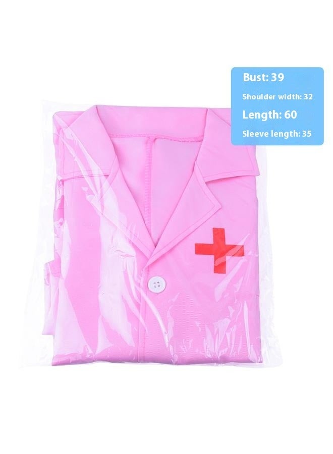 Doctor Pretend Playset With Doctor Uniform 10x10x3cm，Doctor Costume Doctor Coat Scrubs Doctor Dress Up Nurse Costume Career Day Costume - Image 5