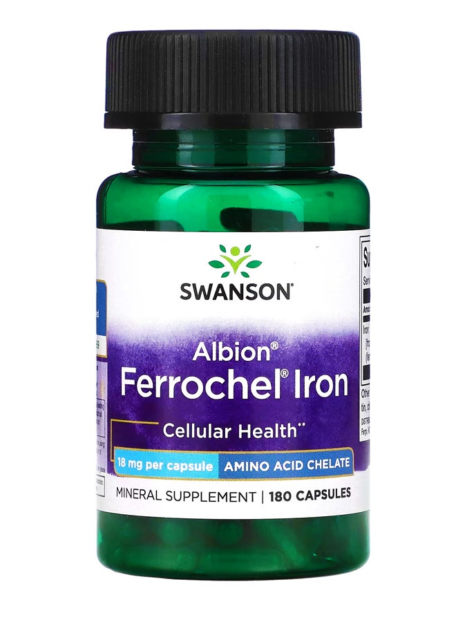 Albion ، حديد فيروخيل ، 18 ملجم ، 180 كبسولة