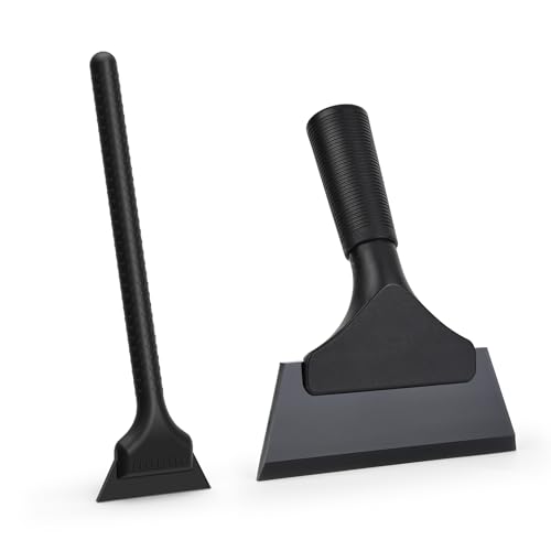 EHDIS Window Tint Tool Mini Quarter Window Squeegee Small Rubber Scraper Kit for Front Windows Rear Glass Shower Cleaning, Auto Car Glass Film Installation - Image 1