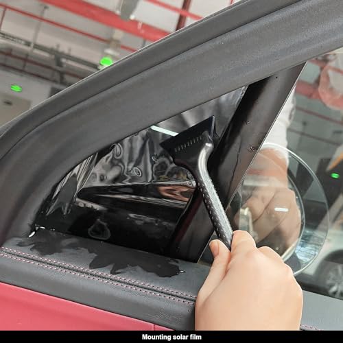 EHDIS Window Tint Tool Mini Quarter Window Squeegee Small Rubber Scraper Kit for Front Windows Rear Glass Shower Cleaning, Auto Car Glass Film Installation - Image 4