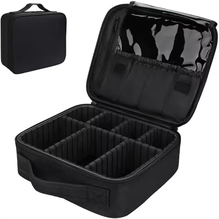 ZVONKO Travel Professional Cosmetic Makeup Kit Storage Organizer Toiletry Vanity Bag with Adjustable Compartment - Image 1