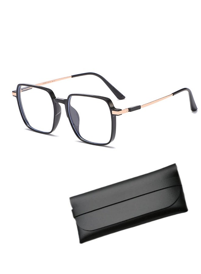 GIFT Blue Light Blocking Glasses Blue Light Filter Computer Reading Gaming TV Phones Square Eyeglasses Fashion Anti Eyestrain Headache Eyewear for Women Men, Anti Eye Eyestrain UV 400 Protection Reading  - Image 1