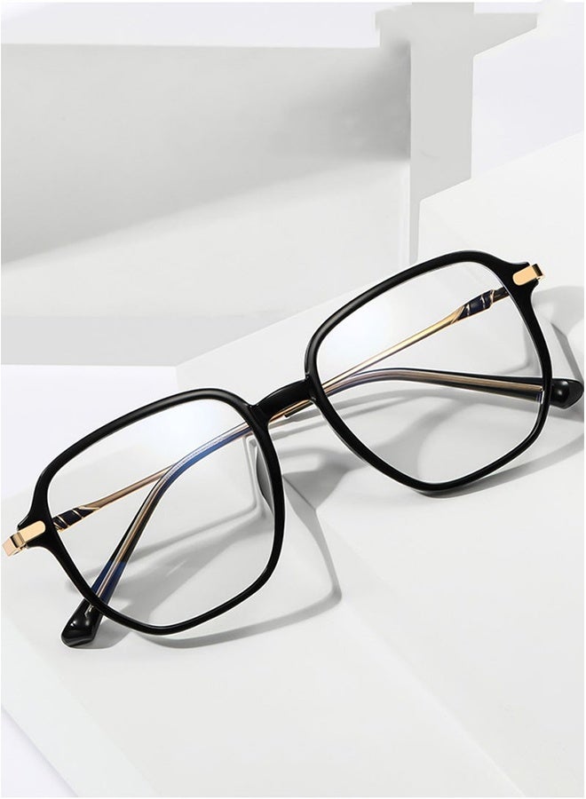 GIFT Blue Light Blocking Glasses Blue Light Filter Computer Reading Gaming TV Phones Square Eyeglasses Fashion Anti Eyestrain Headache Eyewear for Women Men, Anti Eye Eyestrain UV 400 Protection Reading  - Image 2