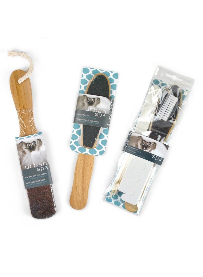 Urbana Urban Spa Wooden Foot File for Calluses, Pedicures, Heels and Toes - Image 5
