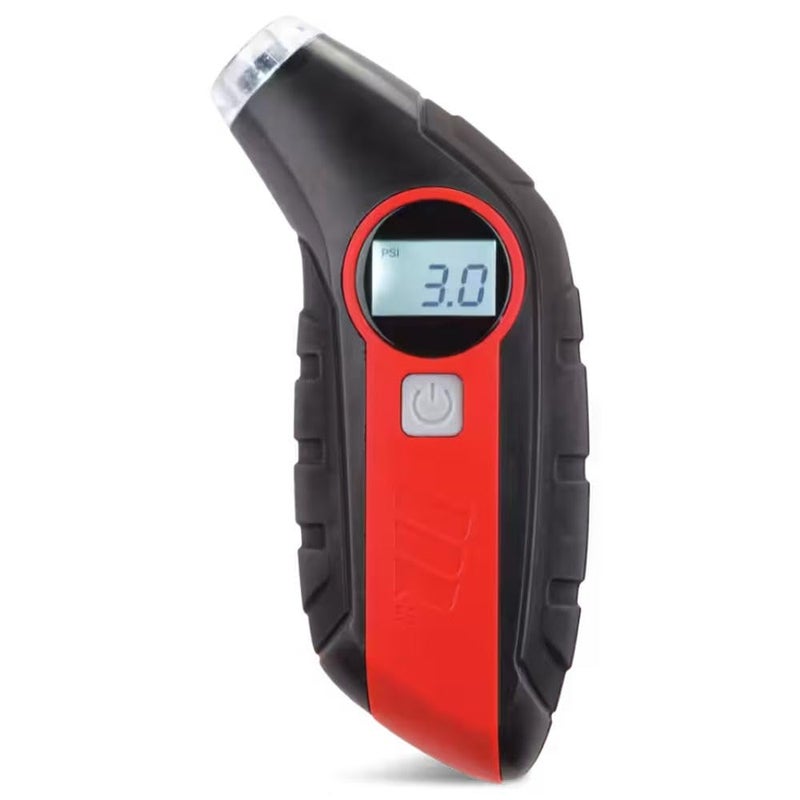MotoMaster Digital Tire Pressure Gauge with Light | 5-99 PSI | Accurate Air Pressure Gauge for Car, Bike, Truck | PSI, KPA, BAR, kg/cm² Readings | Easy-to-Read Backlit Display - Image 1