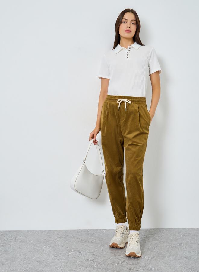 ستايلي تيشيرت بولو مضلع بأكمام قصيرة - Image 2