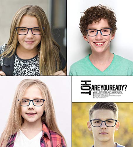 Outray Teens Blue Light Blocking Computer Glasses Gaming Glasses Anti Harmful Blue Light UV Glare Protection Eyewear Age 7-15 - Image 5