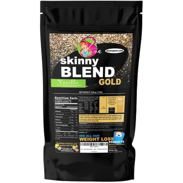 Skinny Jane Skinny Blend Gold – Protein Shake for Women – Low Sugar, Low Carb – Supports Metabolism and Energy – Creamy Vanilla – 15 Servings - Image 2