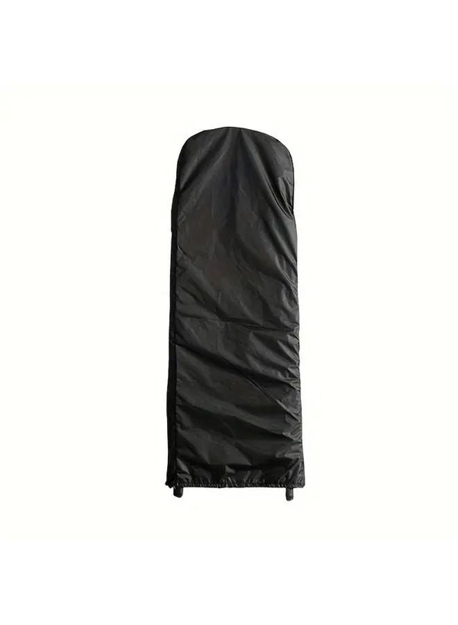 Black Fabric Protective Cover for Foldable Ladder 19 69x2 56x76 77 Inch - Image 1