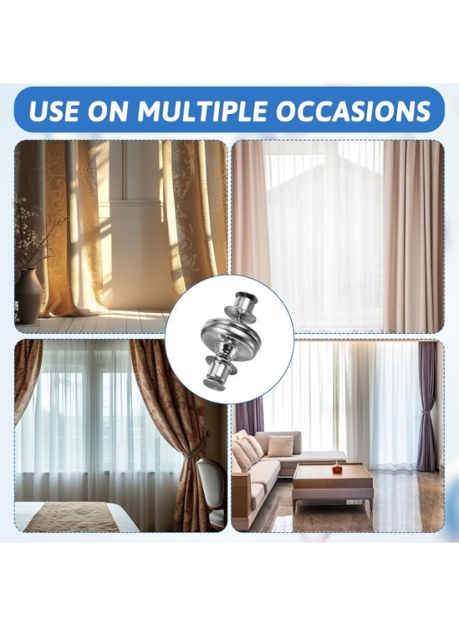 Double-Sided Magnetic Curtain Clips for Light Control, Ideal for Home, Bedroom, and Office,8pairs - Image 5