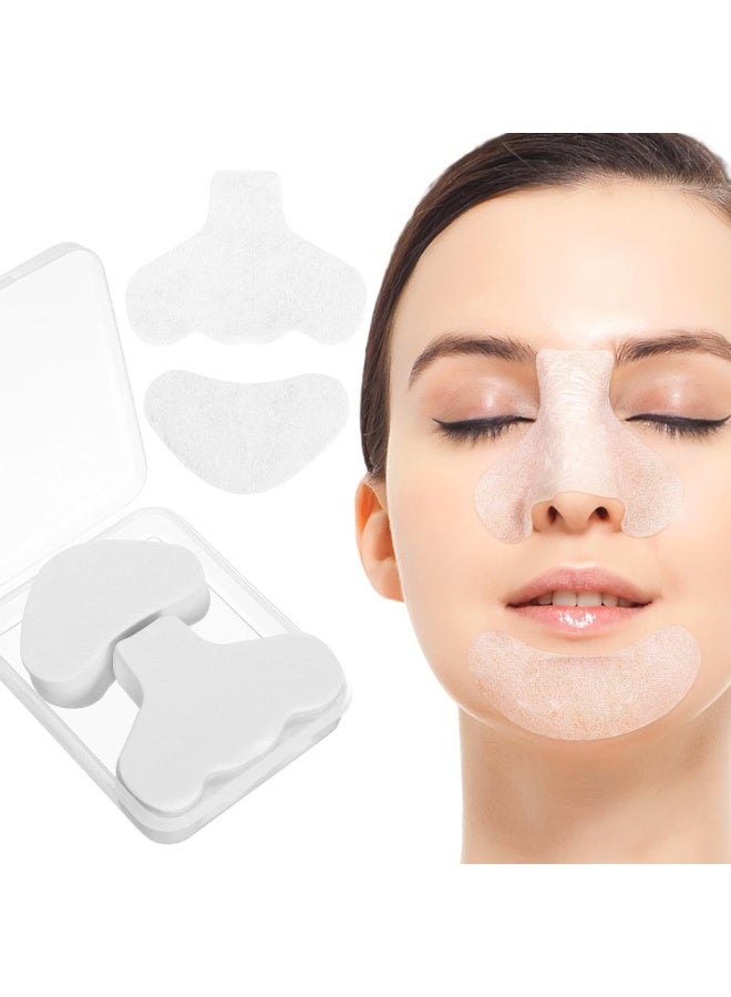 ATRJSZ 200 Pcs Nose Patches for Blackheads, 、Chin Cleansing Pore Strips, T-Zone Skin Care Pore Stickers with Pure Cotton Pads for Deep Pore Cleaning - Image 1