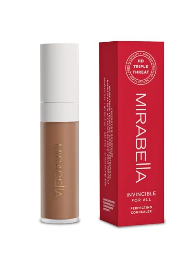 Mirabella Invincible For All Perfecting Under Eye Concealer Full Coverage Hydrating Makeup Concealer for Dark Circles Fine Lines Wrinkles wHyaluronic Acid Tan T190 - Image 3