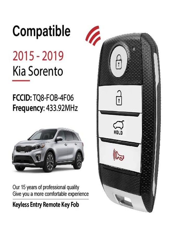 Keylessbest Replacement for 2015 2016 2017 2018 Kia Sorento Key Fob Remote Control TQ8-FOB-4F06 4 Buttons 433.92MHz - Image 2