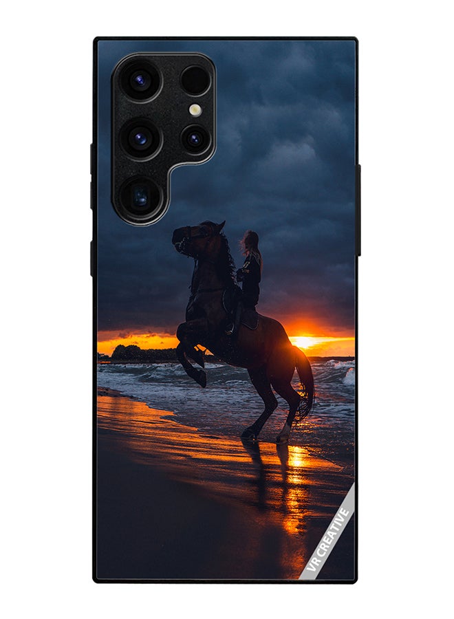 VR CREATIVE Protective Case Cover For Samsung Galaxy S25 Ultra Horse1 Design Multicolour