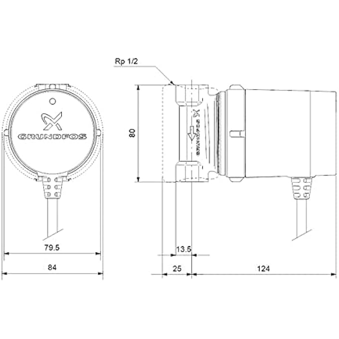 Grundfos CIRCULATOR PUMP FOR ACS COMFORT 15-14 BDT PM 99812350 - Image 2