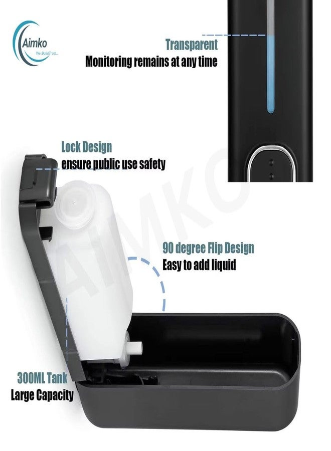 AIMKO ABS Wall-Mounted Soap Dispenser | Leak-Free Multipurpose Liquid Dispenser for Hand Wash, Shampoo, Dish Soap & More | Durable & Stylish Design – Ideal for Bathroom, Kitchen, Basin Sink (Black) - Image 5