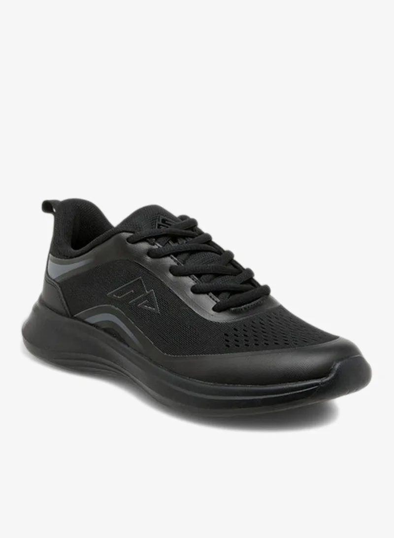 Oaklan by Shoexpress Textured Sports Shoes with Lace-Up Closure and Pull-Tab