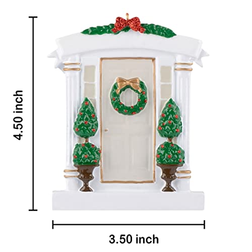 MAXORA White Door Christmas Tree Ornament - Personalized Housewarming Gift, New Home Hostess Gift, Our First Christmas in Our New Home 2025, New House Gifts for Homeowners - Image 5