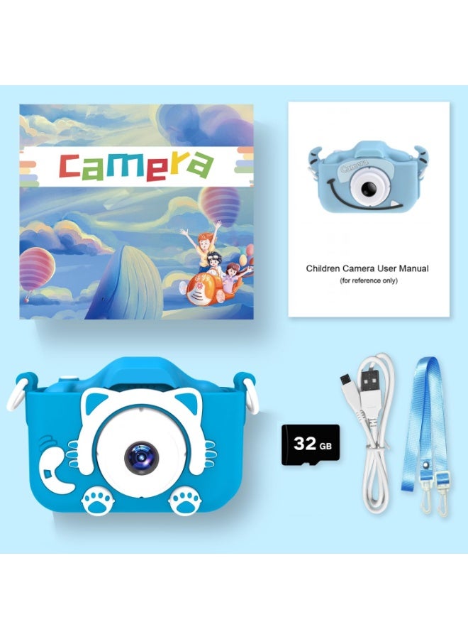Kids Camera Toys for 3-8 Year Old Girls Boys,Children Digital Video Camcorder Camera with Cartoon Soft Cover, Best Chritmas Birthday Festival Gift for Kids - 32G SD Card Included - Image 3