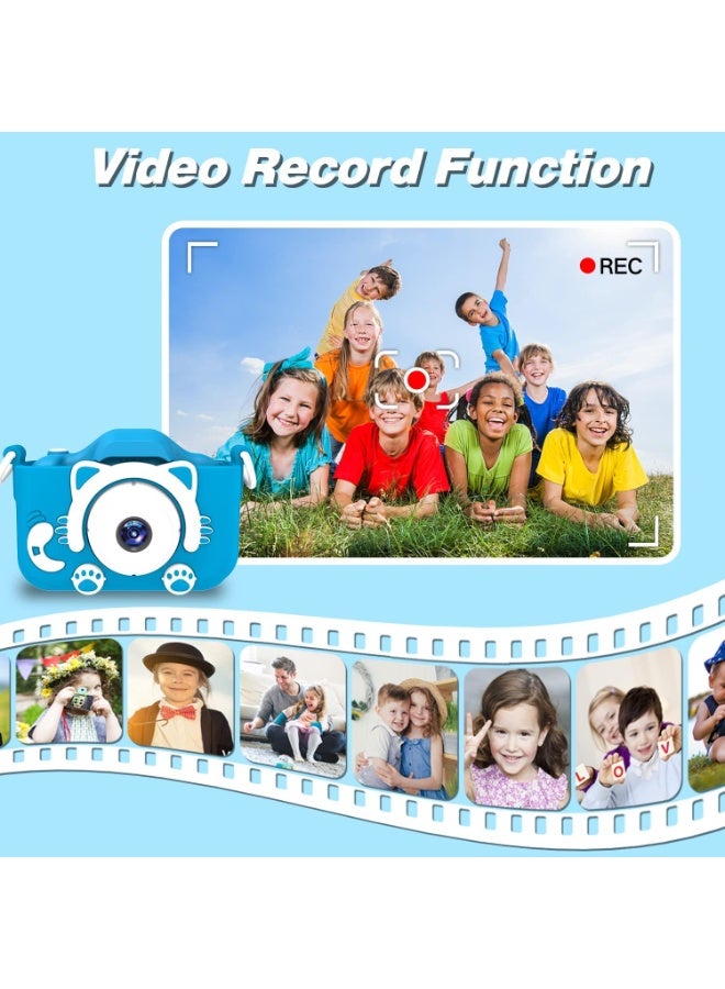Kids Camera Toys for 3-8 Year Old Girls Boys,Children Digital Video Camcorder Camera with Cartoon Soft Cover, Best Chritmas Birthday Festival Gift for Kids - 32G SD Card Included - Image 5