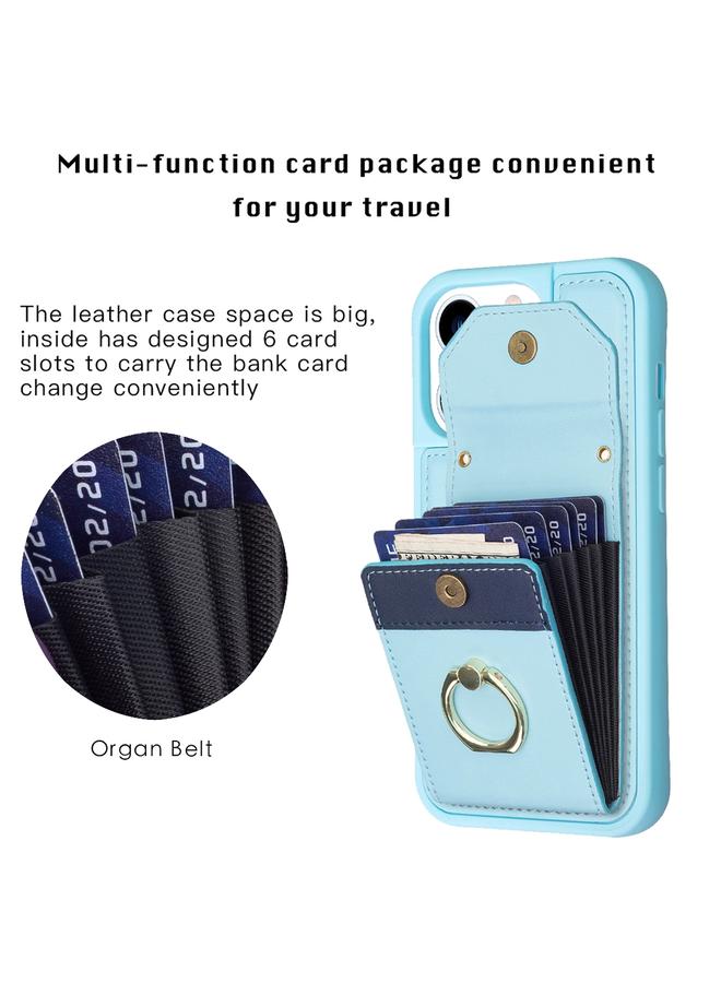 Zaboon Case For iPhone 13 Pro BF29 Organ Card Bag Ring Holder Phone Case - Image 4