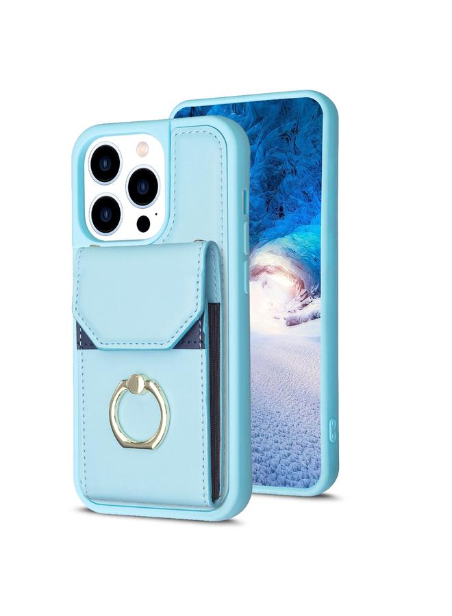 Zaboon Case For iPhone 13 Pro BF29 Organ Card Bag Ring Holder Phone Case - Image 1