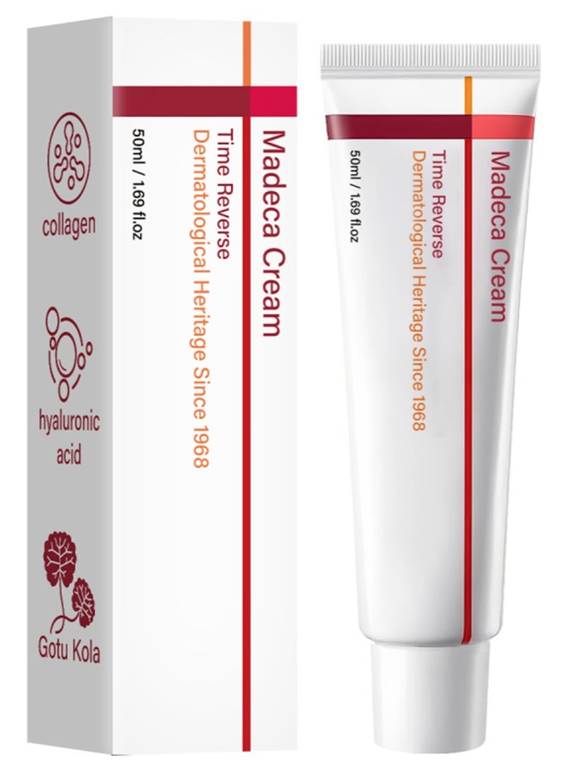 CARVENCHY Madeca Cream Time Reverse (1.69fl oz) - Advanced Fast-Absorbing & Nourishing, Hydrates, Firms & Reduces Wrinkles, Low Irritation, Skin Care Centella Asiatica, Collagen - Image 1